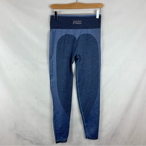 PINK Victoria‎ Secret Seamless 7/8 Leggings Blue Sz M